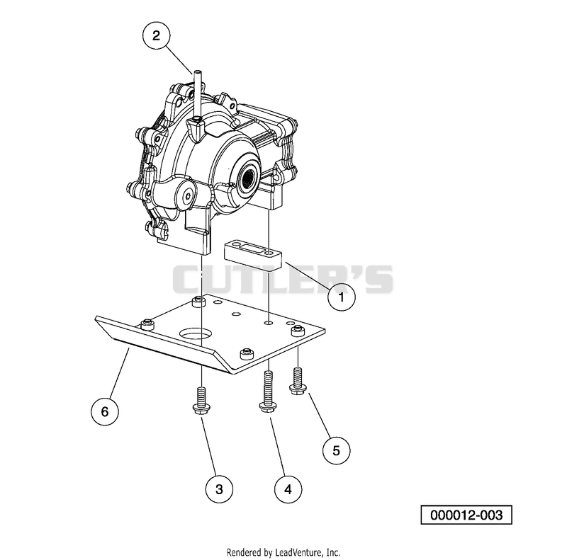 Front Differential Mounting Plate