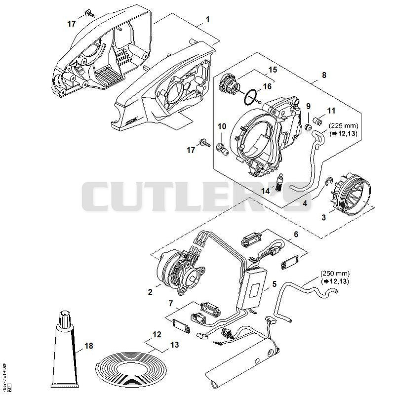 Motor housing, Electric motor, Oil tank