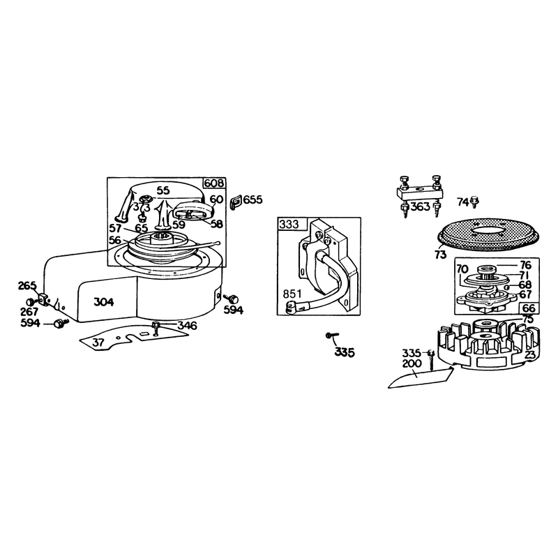 Engine Briggs and Stratton Model 131922-0163-01 Continued