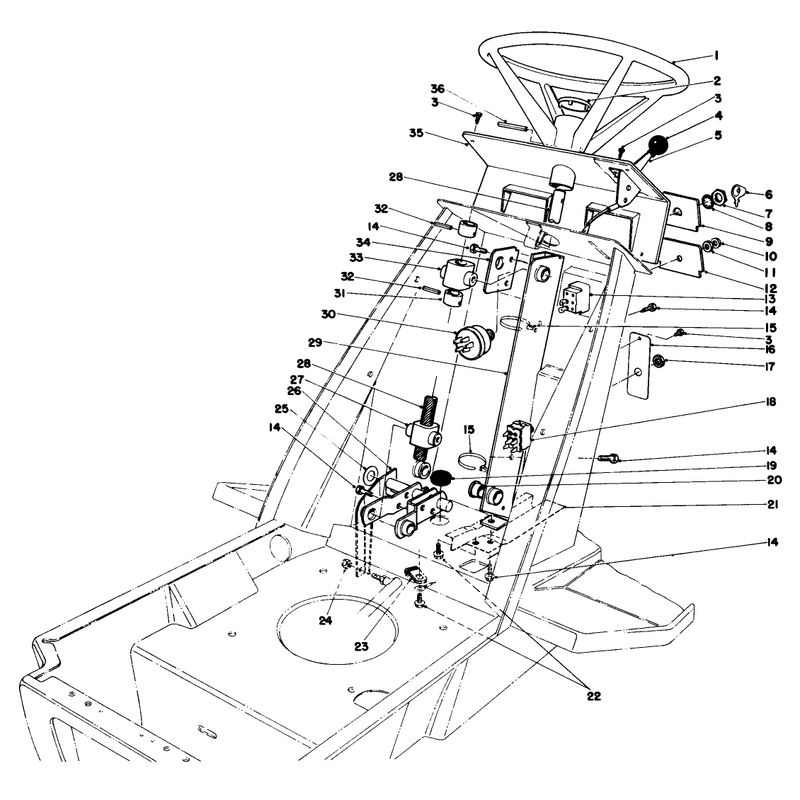 Steering Wheel & Dash Assembly