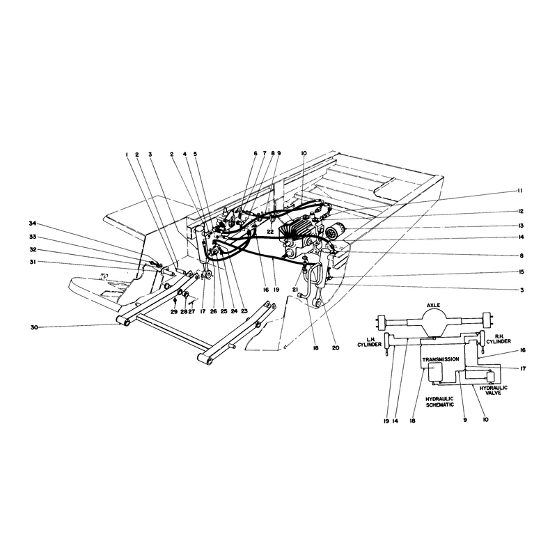 Hydraulic Valve and Lift Arm and Cylinders