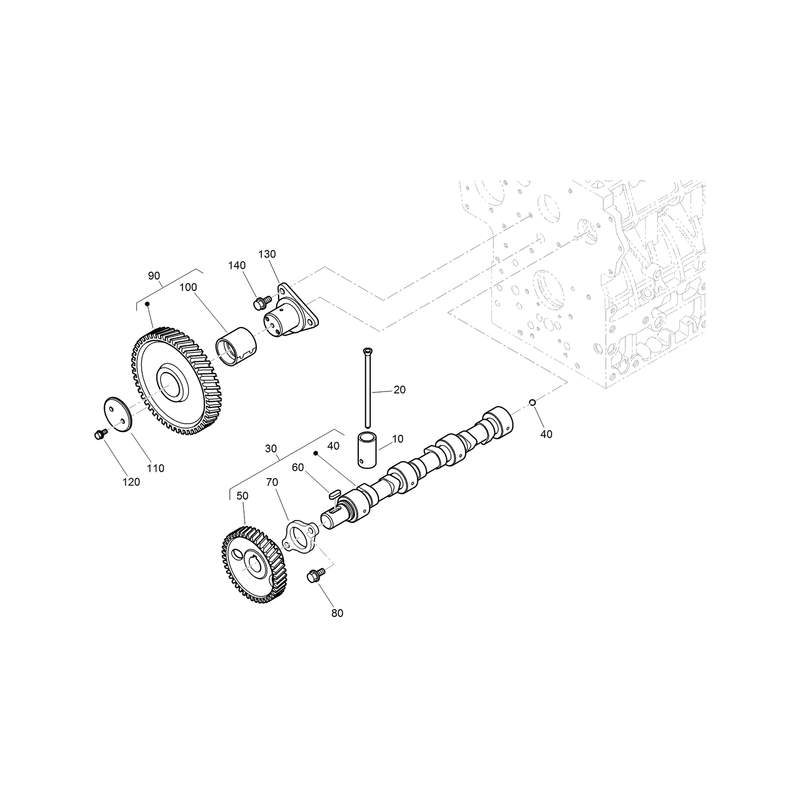 Cam Shaft and Idle Gear Assembly