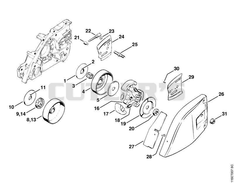Chain sprocket, Clutch