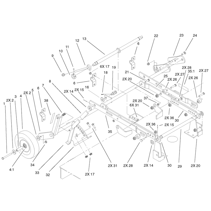 Deck Suspension Assembly
