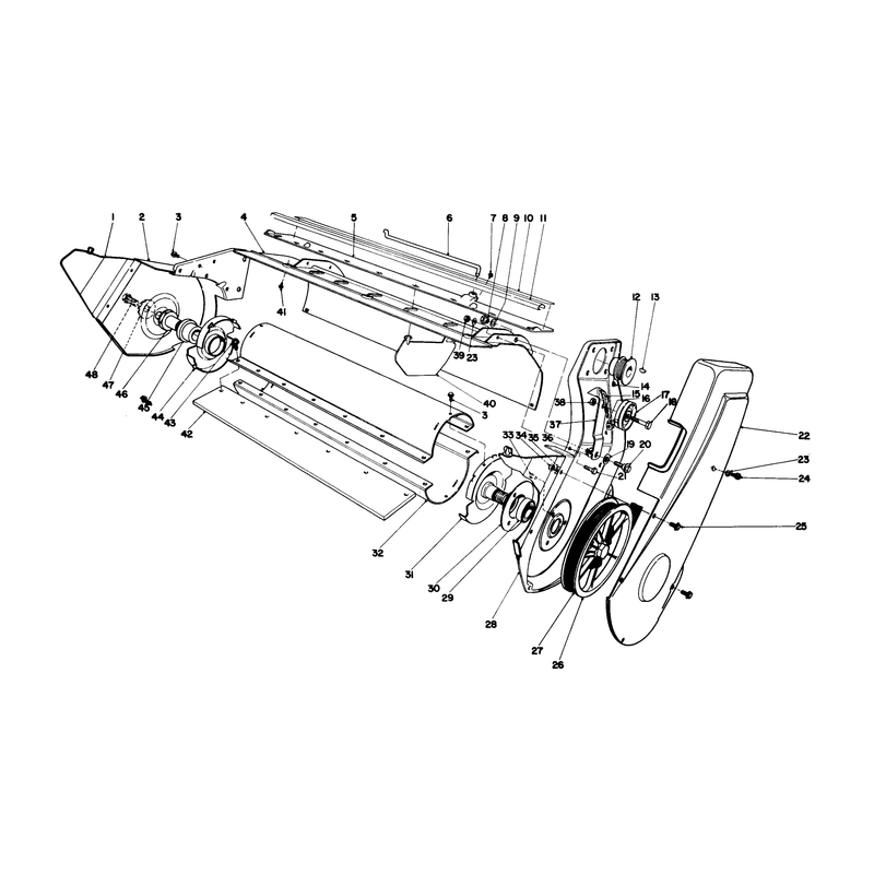 Lower Main Frame Assembly (model 38242 & 38252)