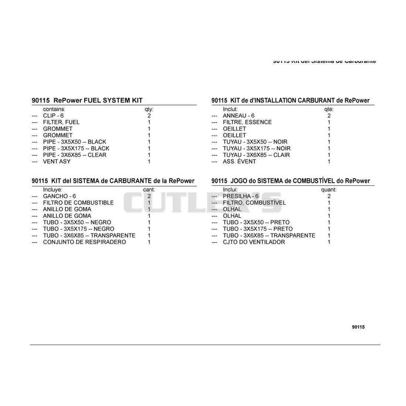 90115 RePower FUEL SYSTEM KIT