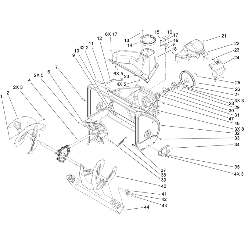 Auger and Housing Assembly