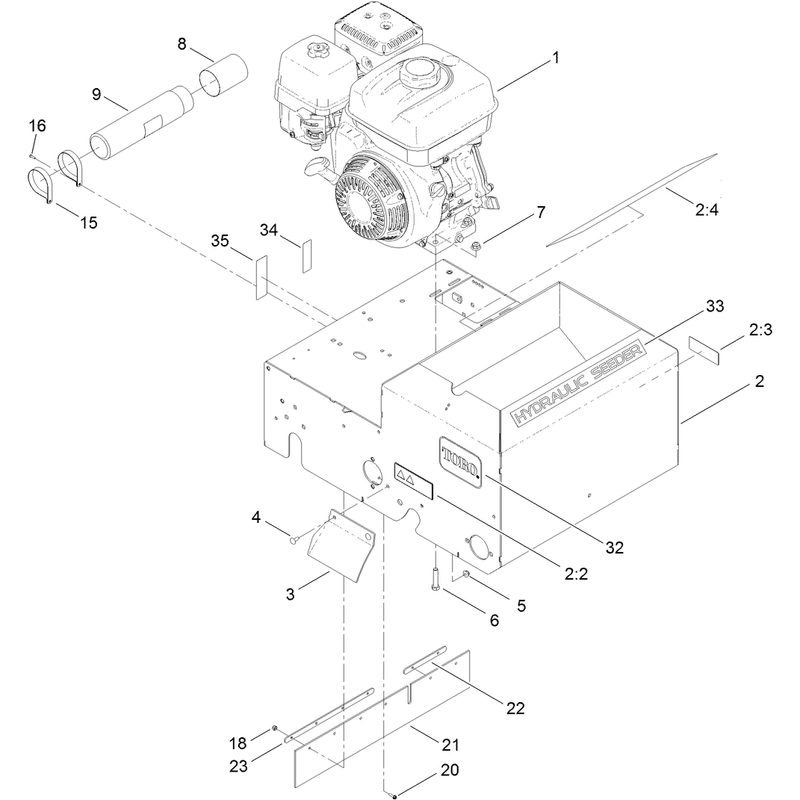 Engine and Frame Assembly