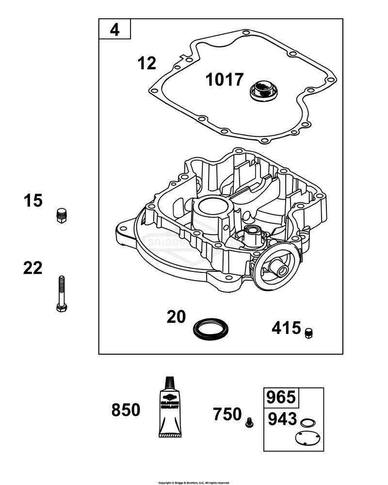 Crankcase Cover/Sump Group