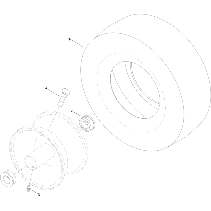 13 Inch Wheel and Tire Assembly No. 119-3473