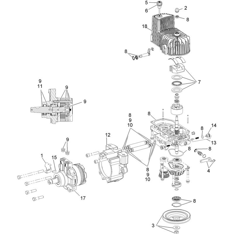 LH Hydro Assembly No. 116-2976