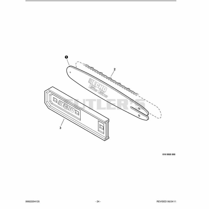 Guide Bar, Sawing Chain, Guide Bar Cover