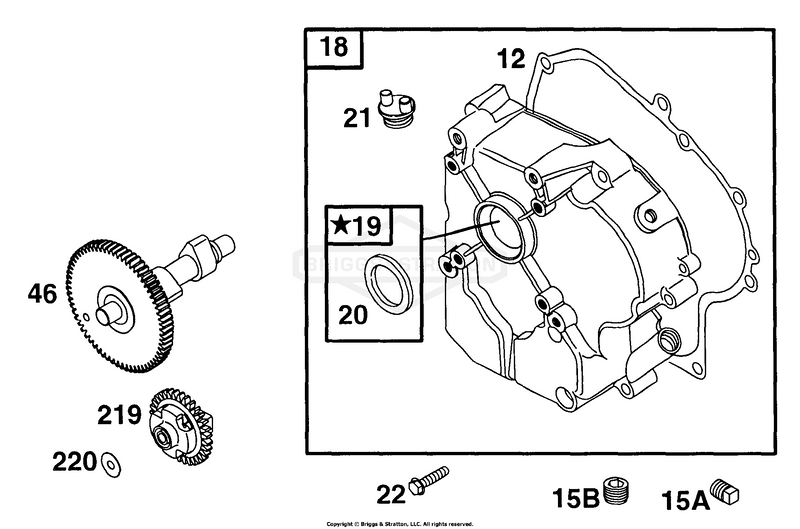 Crankcase Cover, Cam