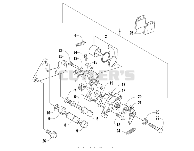 REAR BRAKE ASSEMBLY [79012]