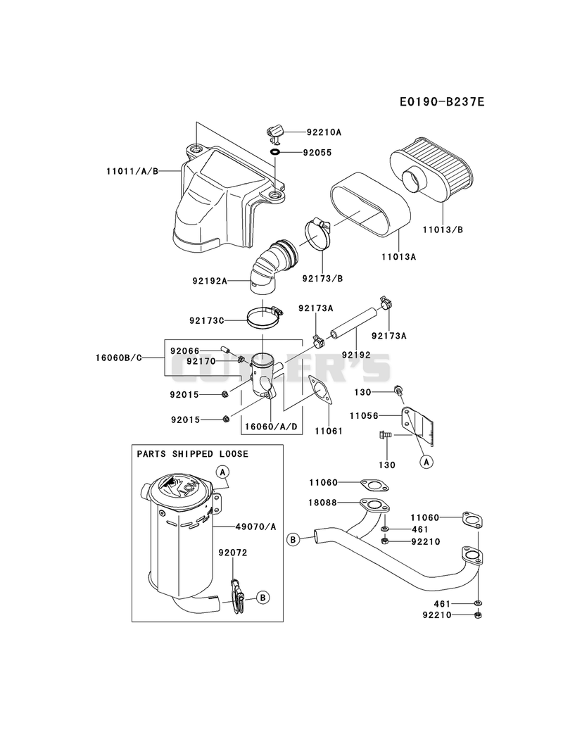 AIR-FILTER/MUFFLER(AS18/BS18)