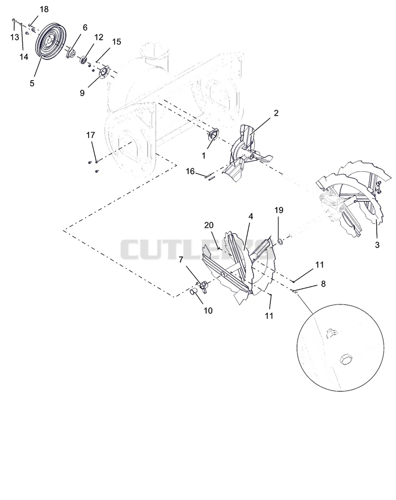 Auger And Impeller - 28"