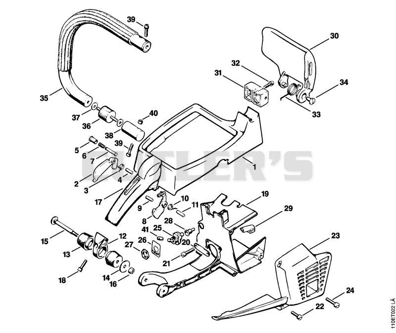 Handle frame, Shroud