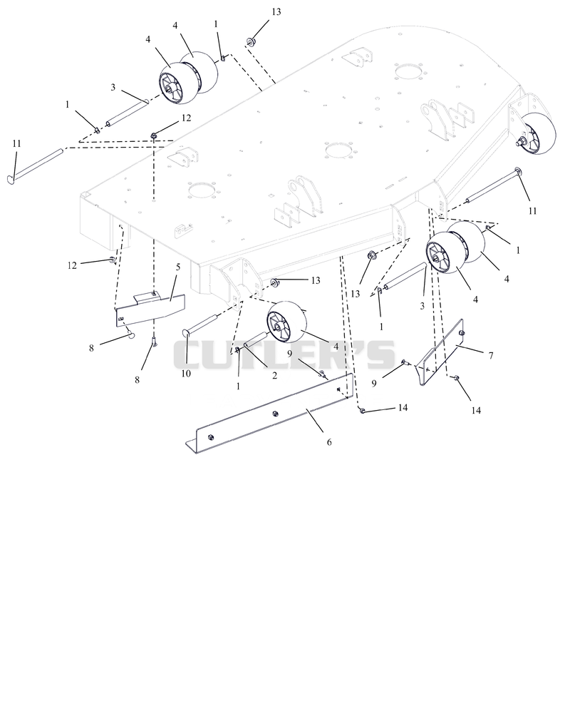 Anti-Scalp Wheels And Baffles - 52"