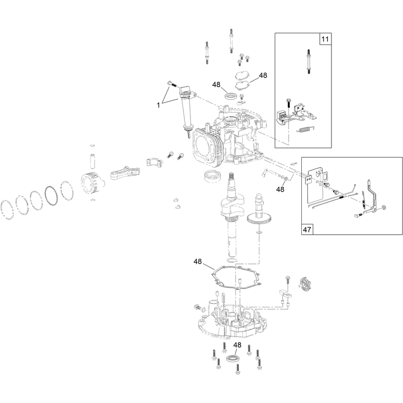 Dipstick Brake and Governor Arm Assembly
