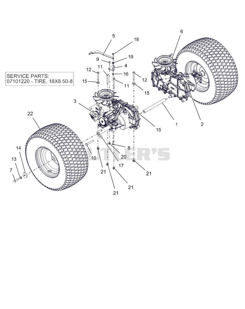 Rear Tires And Transaxles