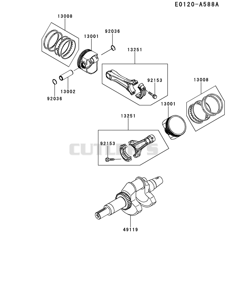 PISTON/CRANKSHAFT