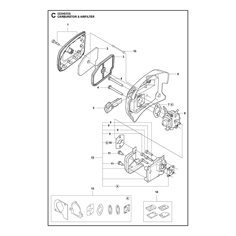 CARBURETOR AND AIR FILTER