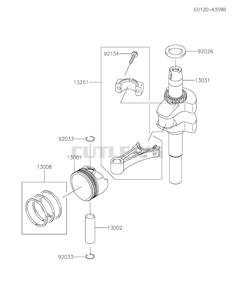 PISTON/CRANKSHAFT