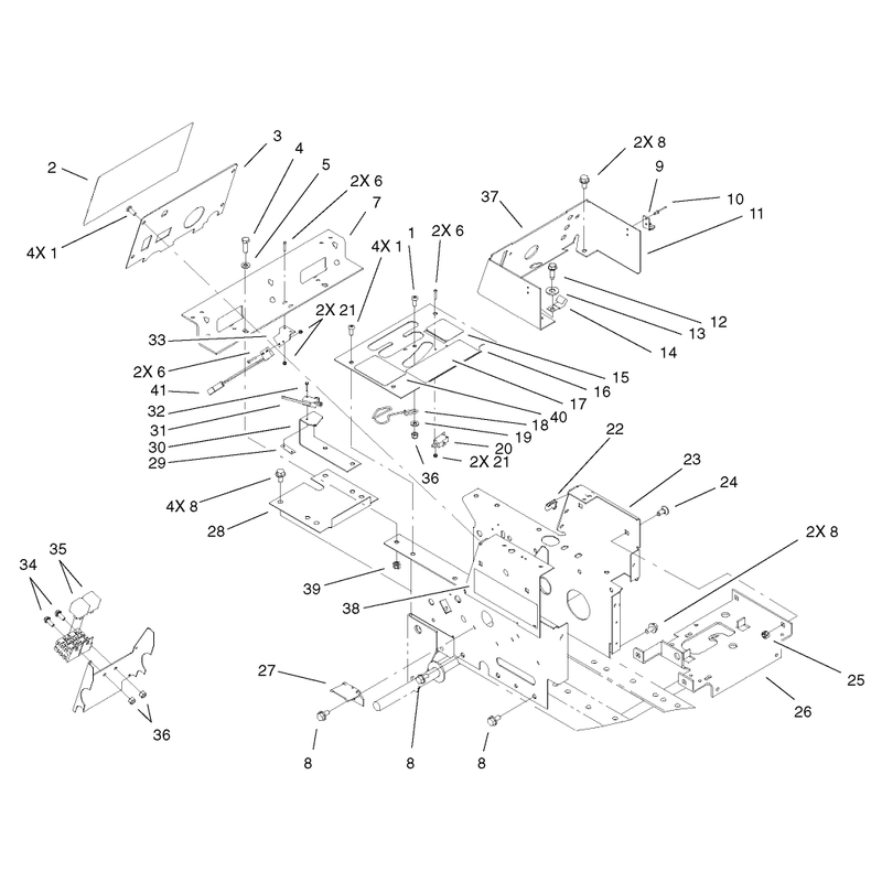 Hoodstand and Console Assembly