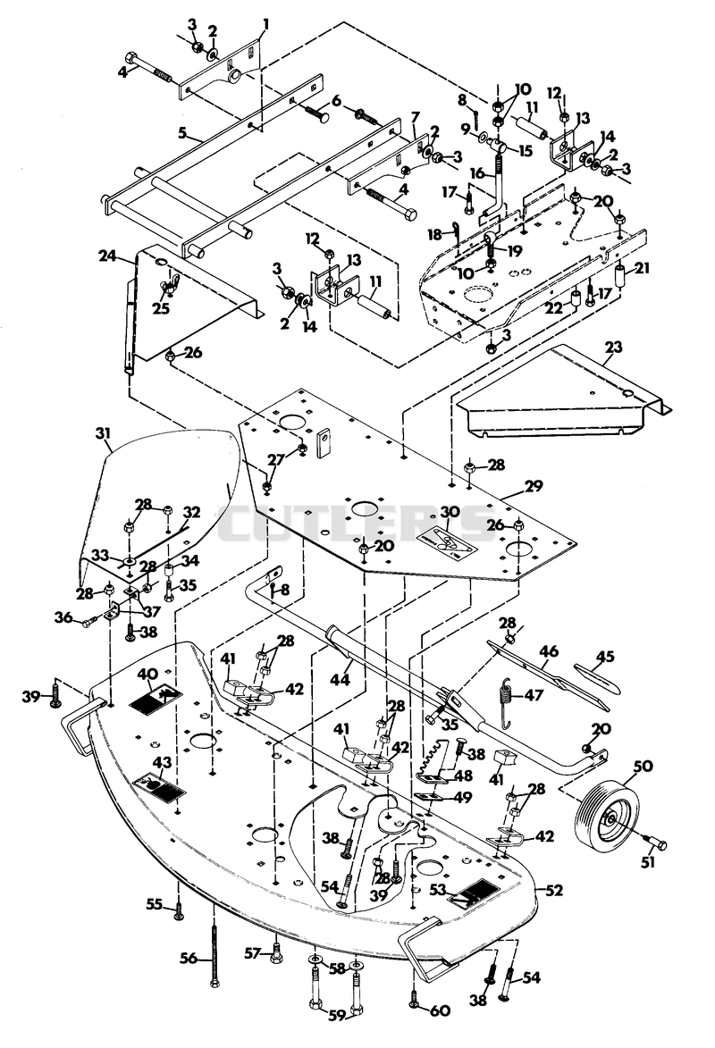 MOWER DECK ASSEMBLY 50"