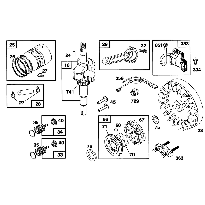 Engine Briggs and Stratton Model 95902-3154-01
