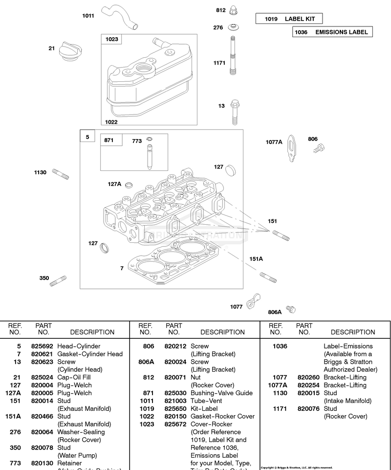 Rocker Cover, Cylinder Head
