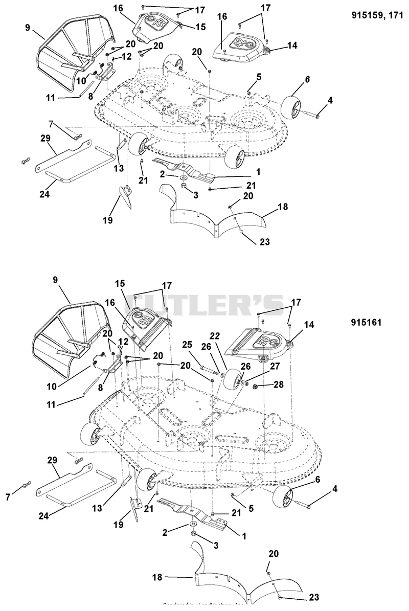 Belt Covers And Blades
