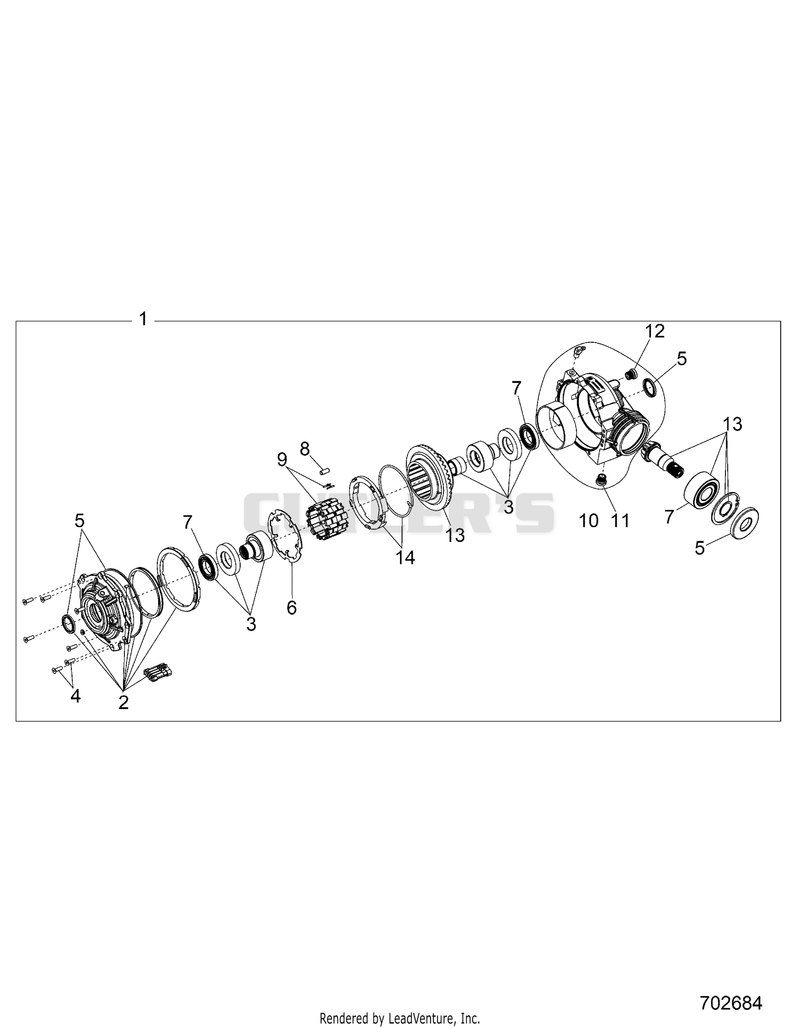 Drive Train, Front Gearcase Internals