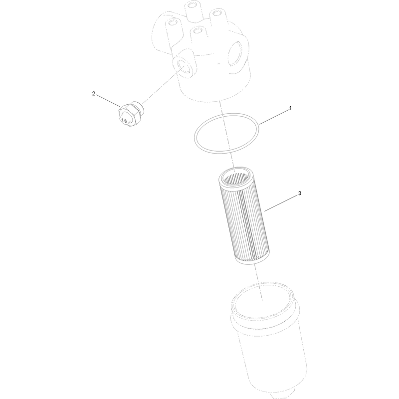 Hydraulic Fluid Filter Assembly No AU8FL20024