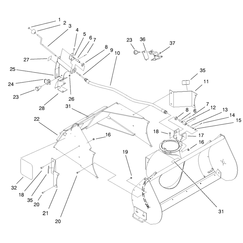 Crank and Mounting Assembly