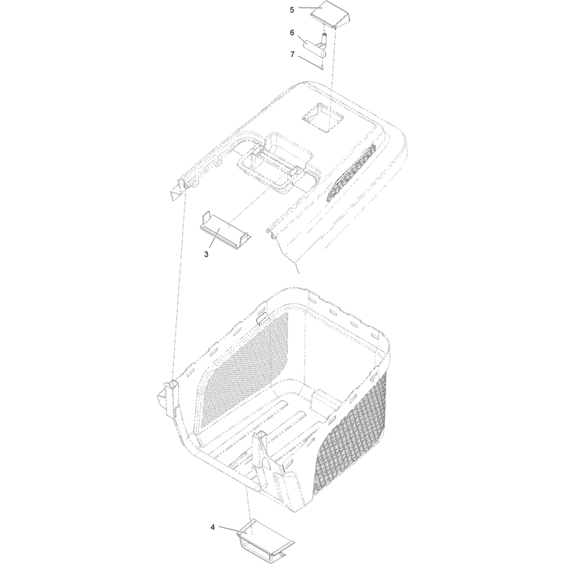 Grass Box Assembly No 134-6362
