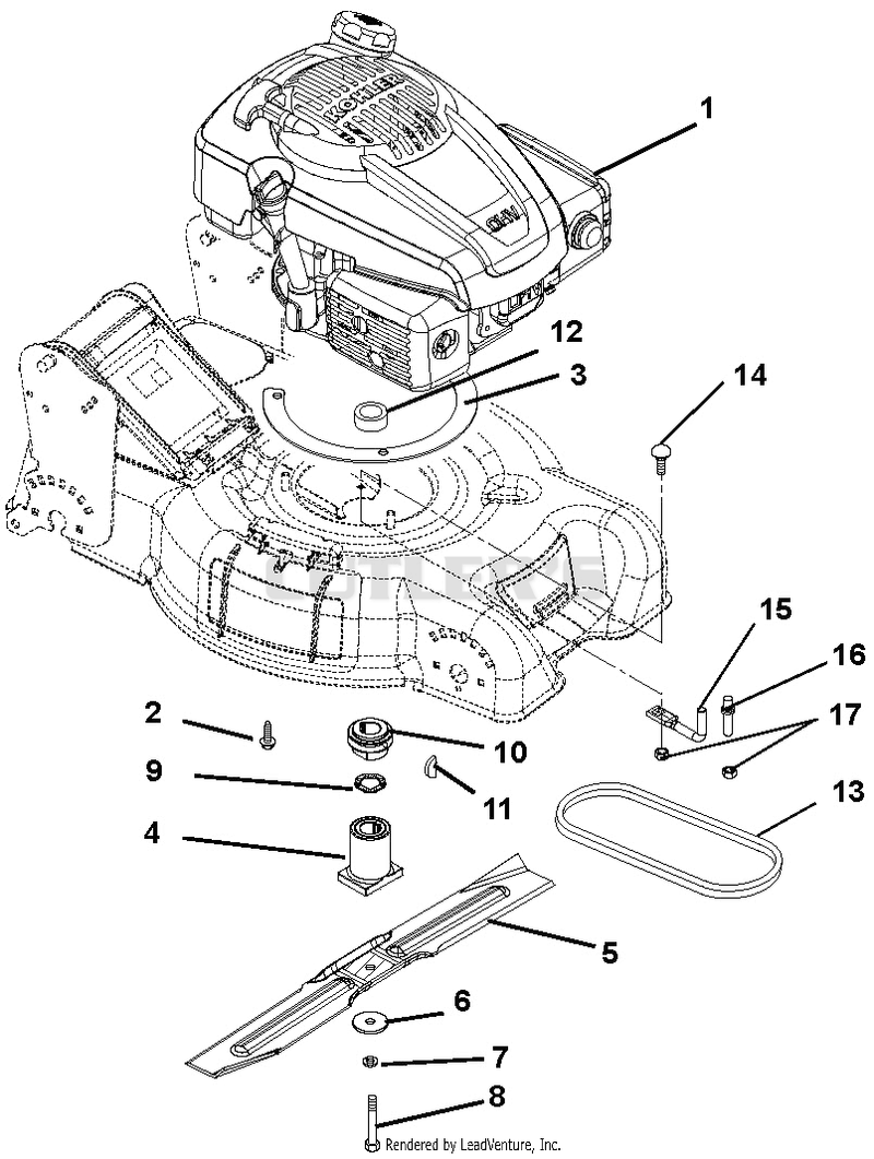 Engine, Blade And Belt