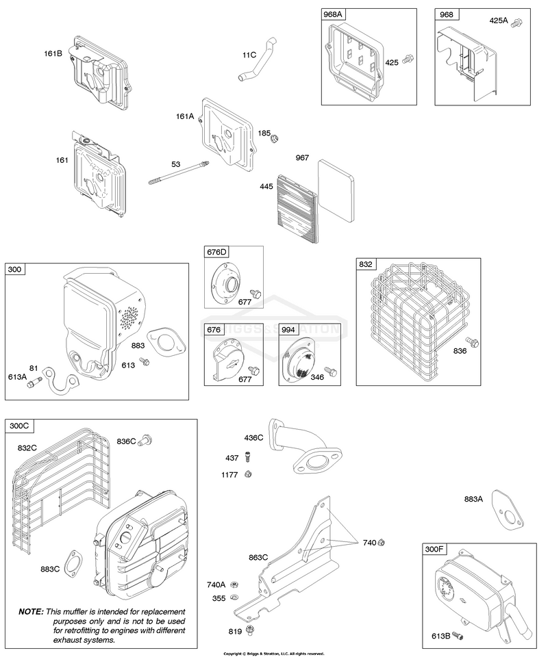 Air Cleaner, Exhaust System