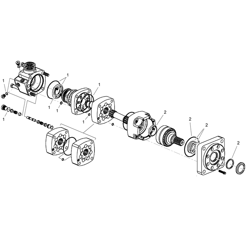 Hydraulic Motor Assembly No 104-5701