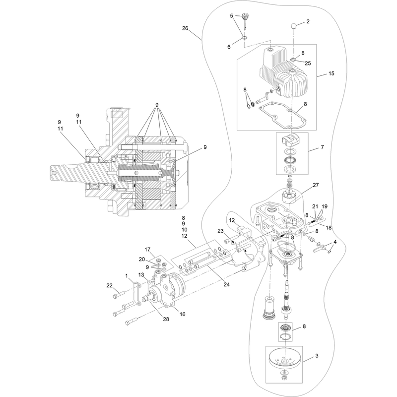 RH Hydro Assembly No 135-7902