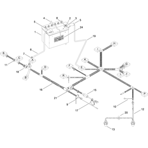 Battery and Electrical Harness Assembly