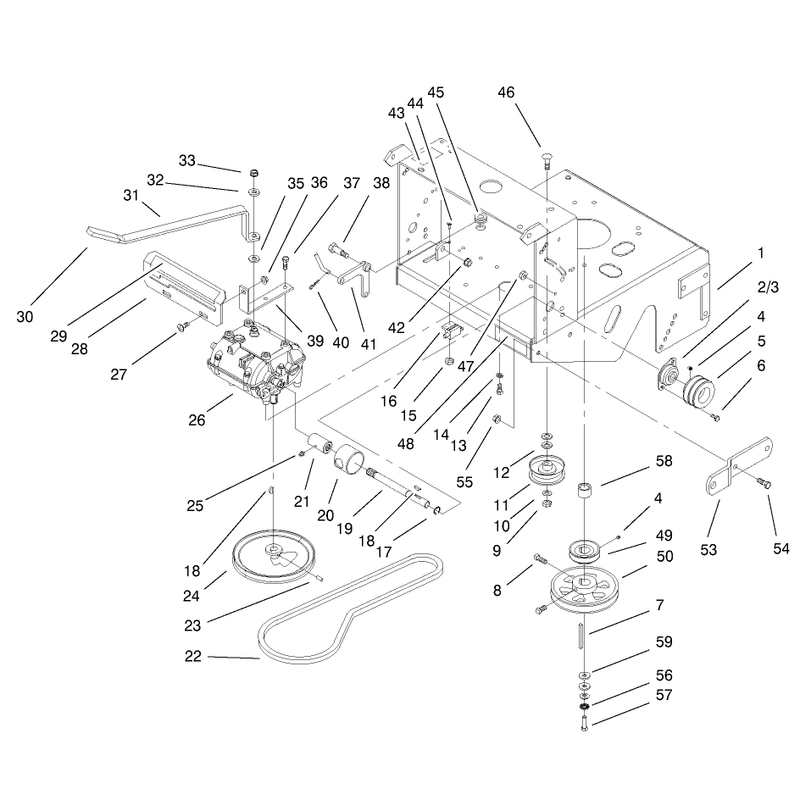 Transmission and Drive Pulley Assembly