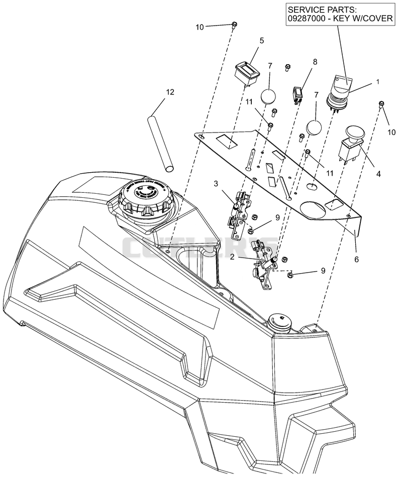 Control Panel - Kawasaki FX921