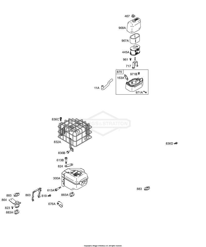 Air Cleaner Group, Muffler