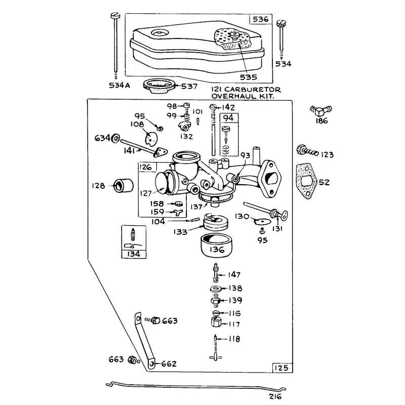 Model 390417 Carburetor Assembly