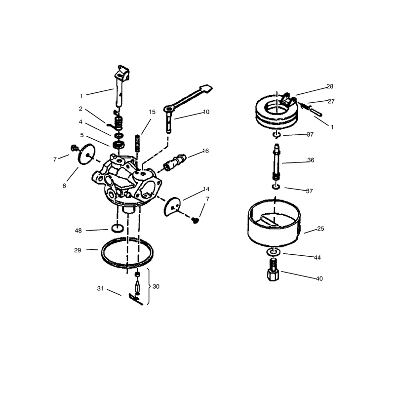 Carburator No. 640086