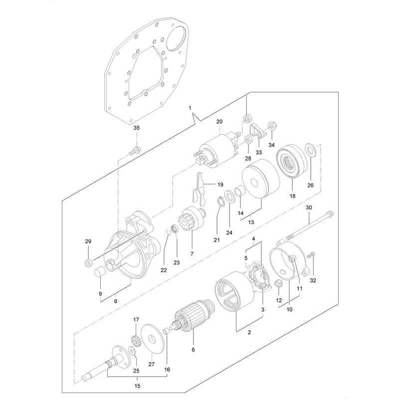 Starting Motor Assembly