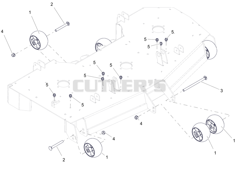 Anti-Scalp Wheels and Baffles - 52"
