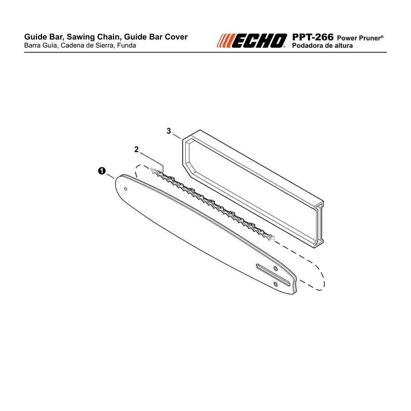 Guide Bar, Sawing Chain, Guide Bar Cover