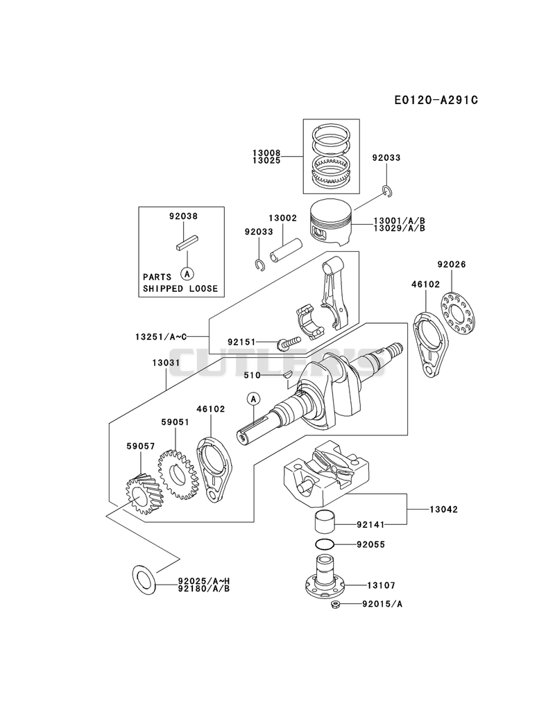 PISTON/CRANKSHAFT